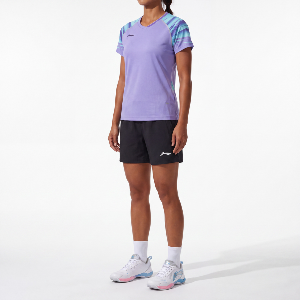 Li-Ning Polar Stripes Lila Damen