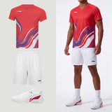 Li-Ning Wave Stripes Rot Unisex