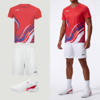 Li-Ning Wave Stripes Rot Unisex