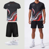 Li-Ning Wave Stripes Schwarz Unisex