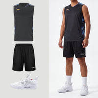 Li-Ning Polar Stripes Schwarzes Tanktop