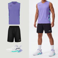 Li-Ning Polar Stripes Lila Tanktop